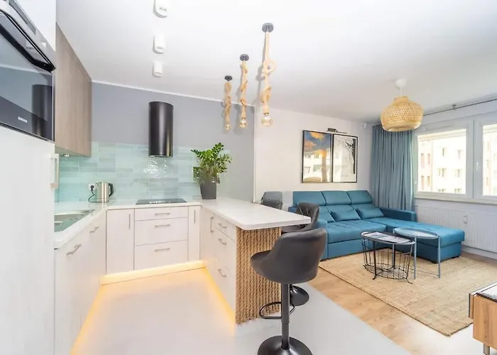 Апартаменты Bright And Blue 3city With Balcony In By Renters Гдыня